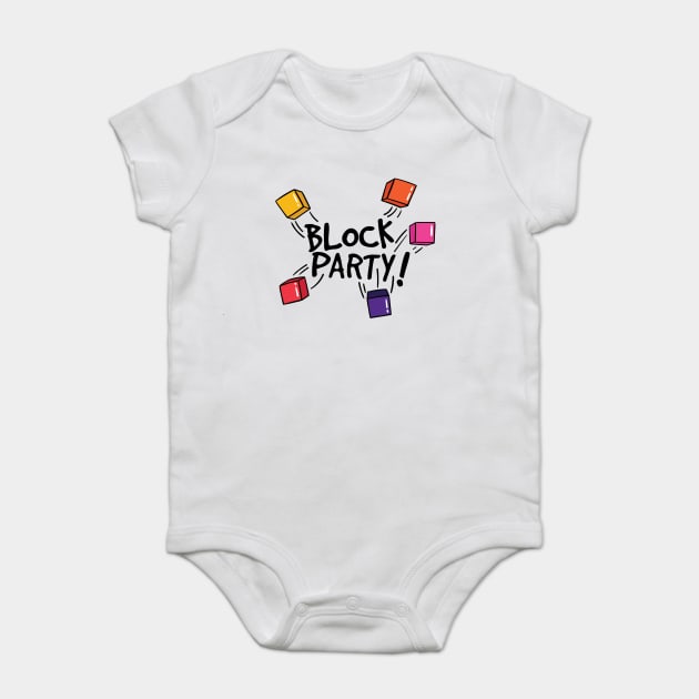 Block Party | Black Baby Bodysuit by SparkleArt